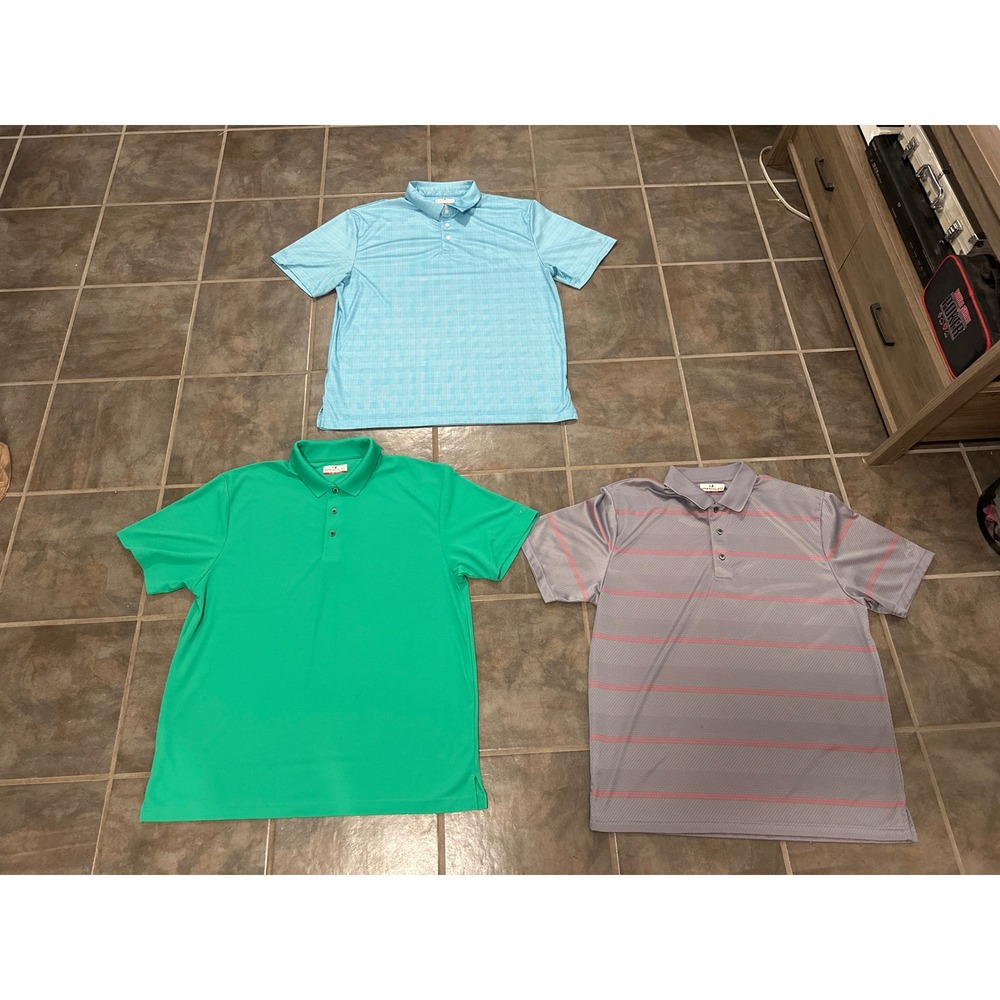 Grand‎ Slam Performance Mens Golf Polo Shirt Lot of three XL